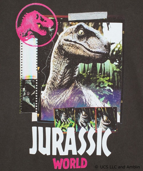 X-girl(エックスガール)の「X-girl × JURASSIC WORLD S/S TEE(Tシャツ/カットソー・レディース・ブラック/ホワイト・S/M)」の11枚目の写真