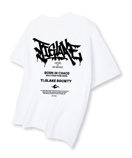 TI.GLAKE(ティーグレイク)の「ノールリーフ オーバーサイズ 半袖Tシャツ ホワイト(Tシャツ/カットソー・メンズ・その他・XX-LARGE/X-LARGE/LARGE)」の2枚目の写真