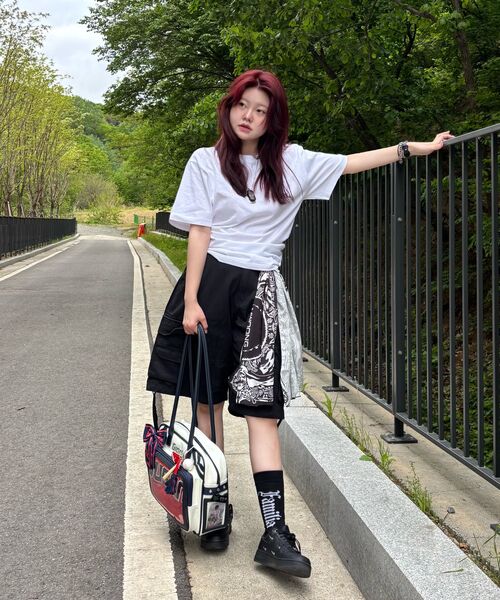 TI.GLAKE(ティーグレイク)の「ノールリーフ オーバーサイズ 半袖Tシャツ ホワイト(Tシャツ/カットソー・メンズ・その他・XX-LARGE/X-LARGE/LARGE)」の3枚目の写真