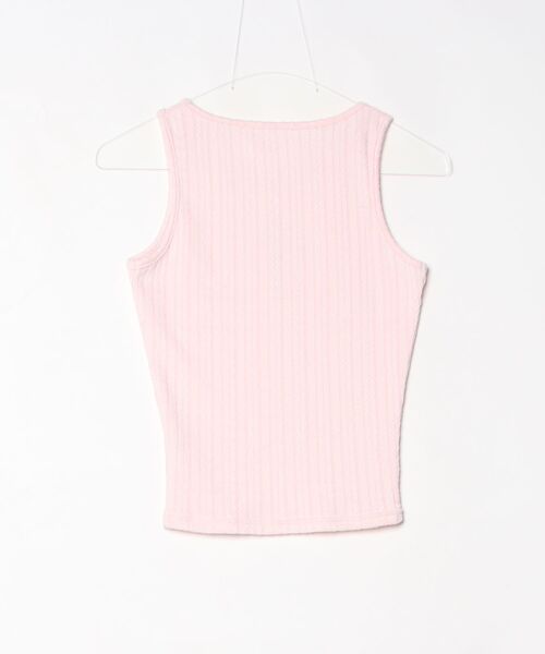 tinkerend（ティンカーエンド）の「Cross Lace Tank / クロスレースタンク（タンクトップ・レディース・スモークピンク・FREE）」の8枚目の写真