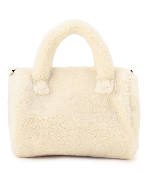 TOCCA(トッカ)の「CUCCIOLO BOA BAG ファーバッグ(ショルダーバッグ・レディース・ライトグレー系/アイボリー系/ベージュ系・F)」の11枚目の写真