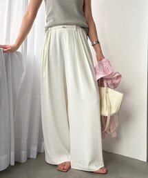 DouDou | 【WEB限定】ベルト付タックワイドパンツ(その他パンツ)