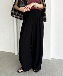 DouDou | 【WEB限定】ベルト付タックワイドパンツ(その他パンツ)