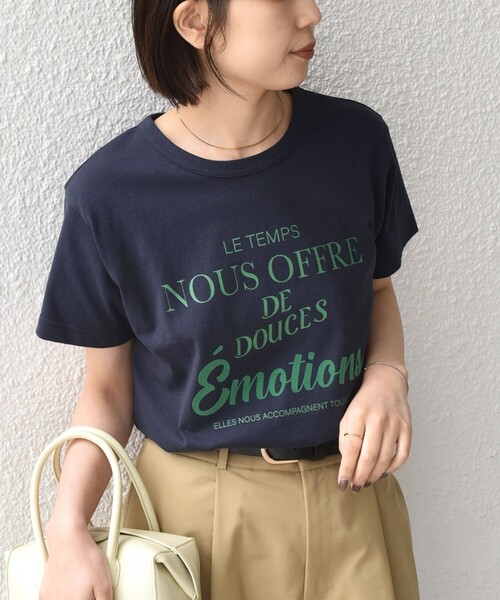 I'm brokenさま専用ページ　リップスティックプリントコットンTシャツ SHIPS Colors:〈洗濯機可能〉フロッキー コンビ プリント TEE◇（T