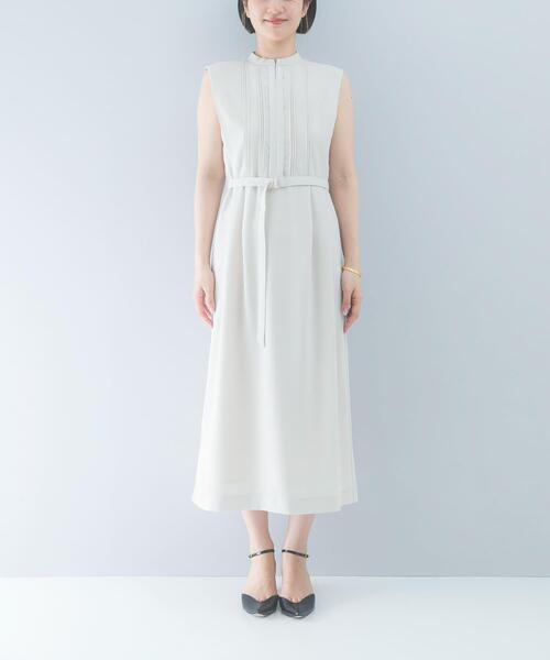 URBAN RESEARCH ROSSO WOMEN(アーバンリサーチ ロッソ)の「クールタッチ 防シワストレートワンピース(ワンピース・レディース・ミント/ネイビー/グレー系その他・FREE)」の8枚目の写真