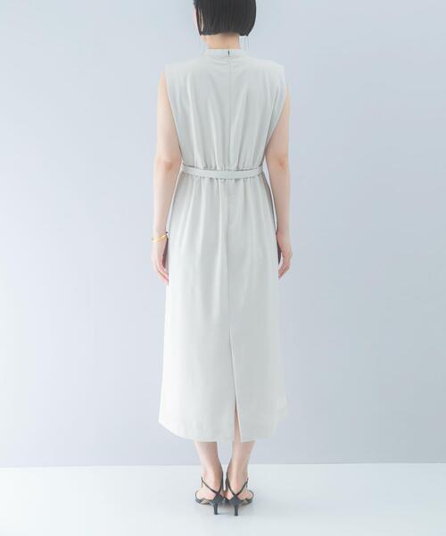 URBAN RESEARCH ROSSO WOMEN(アーバンリサーチ ロッソ)の「クールタッチ 防シワストレートワンピース(ワンピース・レディース・ミント/ネイビー/グレー系その他・FREE)」の5枚目の写真
