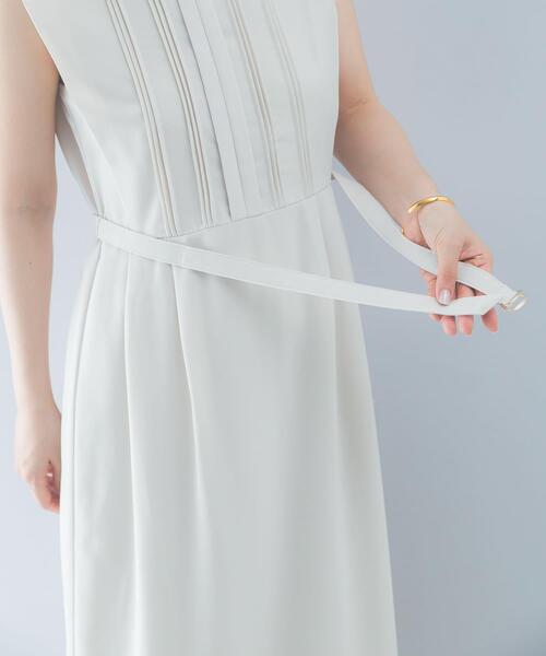 URBAN RESEARCH ROSSO WOMEN(アーバンリサーチ ロッソ)の「クールタッチ 防シワストレートワンピース(ワンピース・レディース・ミント/ネイビー/グレー系その他・FREE)」の7枚目の写真