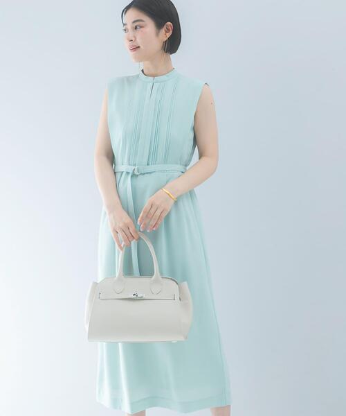 URBAN RESEARCH ROSSO WOMEN(アーバンリサーチ ロッソ)の「クールタッチ 防シワストレートワンピース(ワンピース・レディース・ミント/ネイビー/グレー系その他・FREE)」の11枚目の写真