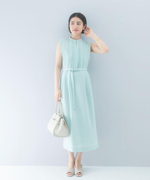 URBAN RESEARCH ROSSO WOMEN(アーバンリサーチ ロッソ)の「クールタッチ 防シワストレートワンピース(ワンピース・レディース・ミント/ネイビー/グレー系その他・FREE)」の12枚目の写真