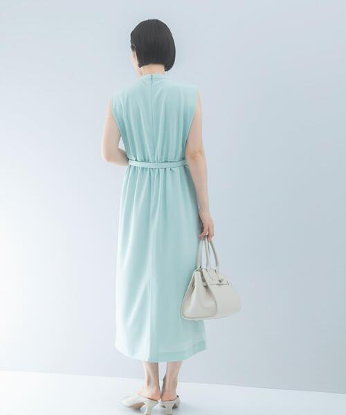 URBAN RESEARCH ROSSO WOMEN(アーバンリサーチ ロッソ)の「クールタッチ 防シワストレートワンピース(ワンピース・レディース・ミント/ネイビー/グレー系その他・FREE)」の13枚目の写真