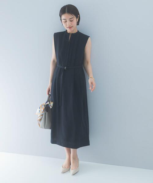 URBAN RESEARCH ROSSO WOMEN(アーバンリサーチ ロッソ)の「クールタッチ 防シワストレートワンピース(ワンピース・レディース・ミント/ネイビー/グレー系その他・FREE)」の20枚目の写真