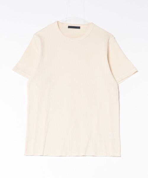 Revo.（レボ）の「サーマル クルーネック 半袖Tシャツ / ワッフルTシャツ【UNISEX】（Tシャツ/カットソー・メンズ・ホワイト系/ホワイト系1/ブラック/カーキ/杢グレー・M/L/XL）」の2枚目の写真