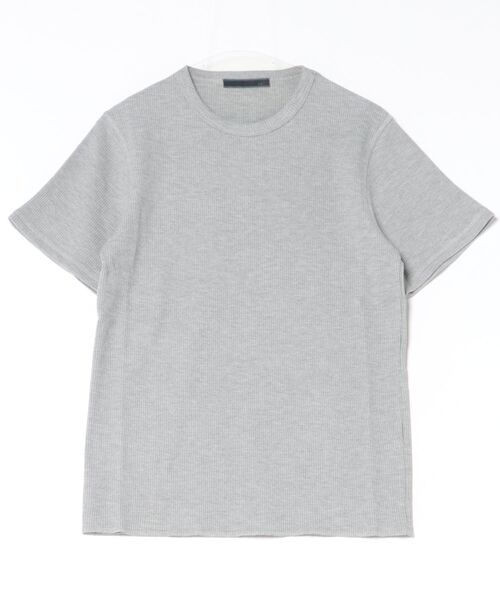 Revo.（レボ）の「サーマル クルーネック 半袖Tシャツ / ワッフルTシャツ【UNISEX】（Tシャツ/カットソー・メンズ・ホワイト系/ホワイト系1/ブラック/カーキ/杢グレー・M/L/XL）」の4枚目の写真