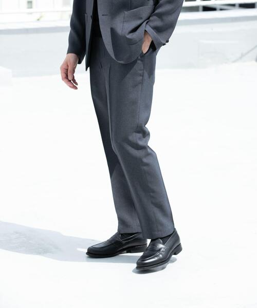 URBAN RESEARCH DOORS（アーバンリサーチドアーズ）の「LIFE STYLE TAILOR　リネンライク千鳥柄コンフォータブルパンツ（その他パンツ・メンズ・グレー/ブラウン・MEDIUM/SMALL/LARGE/X-LARGE）」の4枚目の写真