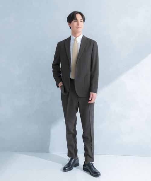 URBAN RESEARCH DOORS（アーバンリサーチドアーズ）の「LIFE STYLE TAILOR　リネンライク千鳥柄コンフォータブルパンツ（その他パンツ・メンズ・グレー/ブラウン・MEDIUM/SMALL/LARGE/X-LARGE）」の16枚目の写真