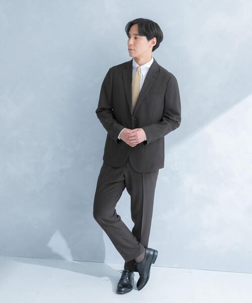 URBAN RESEARCH DOORS（アーバンリサーチドアーズ）の「LIFE STYLE TAILOR　リネンライク千鳥柄コンフォータブルパンツ（その他パンツ・メンズ・グレー/ブラウン・MEDIUM/SMALL/LARGE/X-LARGE）」の17枚目の写真