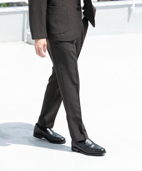URBAN RESEARCH DOORS（アーバンリサーチドアーズ）の「LIFE STYLE TAILOR　リネンライク千鳥柄コンフォータブルパンツ（その他パンツ・メンズ・グレー/ブラウン・MEDIUM/SMALL/LARGE/X-LARGE）」の18枚目の写真