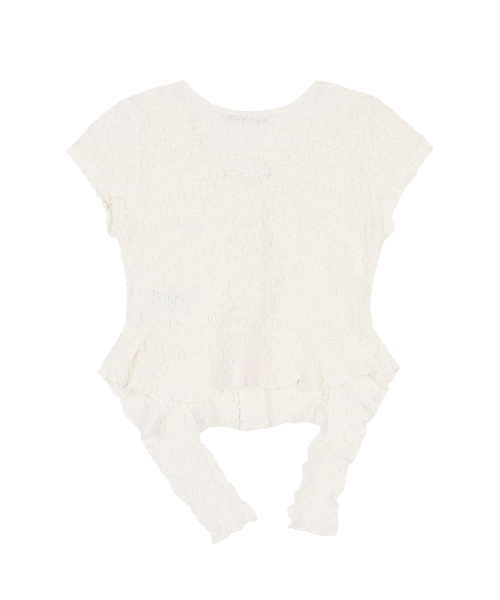 ORDINARY HOLIDAY（オーディナリー ホリデー）の「RUFFLE WRINKLE BLOUSE [IVORY]（シャツ/ブラウス・レディース・その他・FREE）」の4枚目の写真