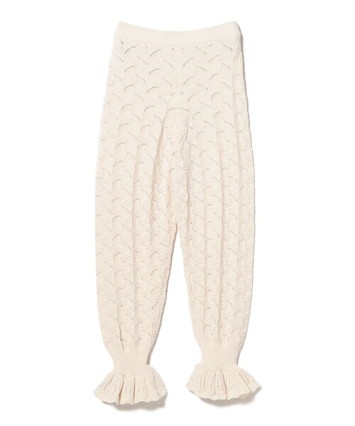 BEAMS COUTURE(ビームスクチュール)の「アイレット フリル ニット パンツ(その他パンツ・レディース・ピンク/ホワイト系その他5・ONE SIZE)」の6枚目の写真