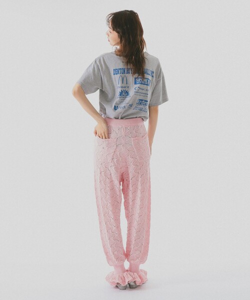 BEAMS COUTURE(ビームスクチュール)の「アイレット フリル ニット パンツ(その他パンツ・レディース・ピンク/ホワイト系その他5・ONE SIZE)」の13枚目の写真