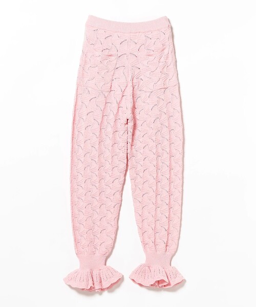 BEAMS COUTURE(ビームスクチュール)の「アイレット フリル ニット パンツ(その他パンツ・レディース・ピンク/ホワイト系その他5・ONE SIZE)」の17枚目の写真