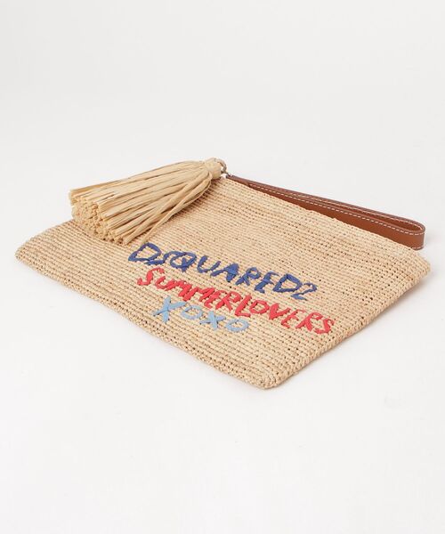 DSQUARED2(ディースクエアード)の「Summer Lovers POUCH/0251(クラッチバッグ・レディース・ナチュラル・FREE)」の3枚目の写真