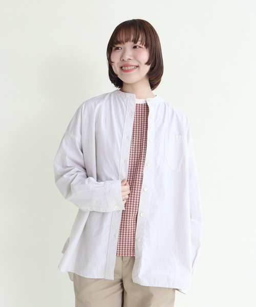 パーリッシィ　ブラウス オーバースタンドシャツ（シャツ/ブラウス）｜PAR ICI（パーリッシィ