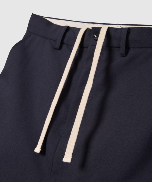 HOLIDAY(ホリデイ)の「WOOL DRAWSTRINGS MINI SKIRT ウールドローストリングスミニスカート(スカート・レディース・ダークネイビー・ONE SIZE)」の4枚目の写真