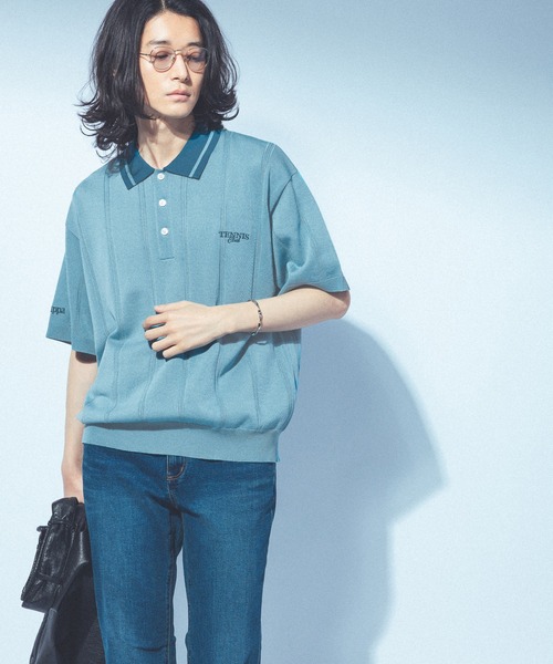 Kappa（カッパ）の「≪Kappa×and ST ウェルネスクラブ≫ニットポロシャツ（ポロシャツ・レディース・ベージュ/ブルー/ネイビー/ラベンダー・LARGE/MEDIUM/SMALL）」の14枚目の写真