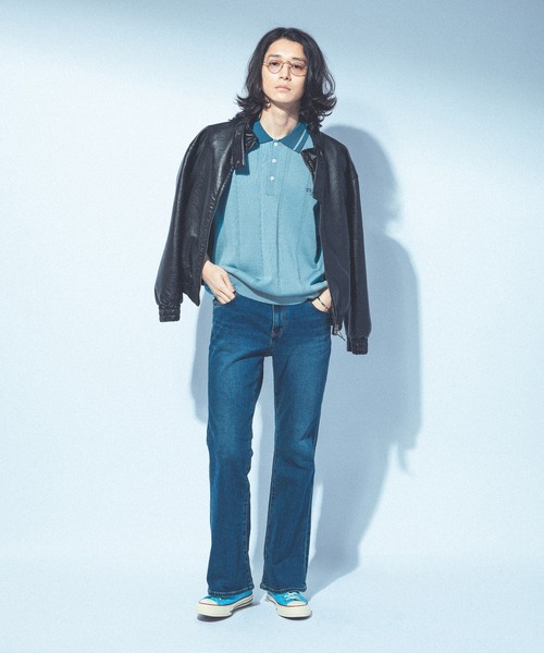 Kappa（カッパ）の「≪Kappa×and ST ウェルネスクラブ≫ニットポロシャツ（ポロシャツ・レディース・ベージュ/ブルー/ネイビー/ラベンダー・LARGE/MEDIUM/SMALL）」の18枚目の写真