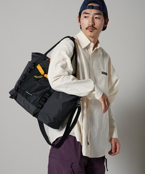 OK YESTERDAY(オッケーイエスタデイ)の「OK YESTERDAY / オーケー イエスタデイ リップストップフィールドトートバッグ 秋 秋服 2026年秋冬(トートバッグ・メンズ・ブラック/カーキ/グレー/パープル・FREE)」の10枚目の写真