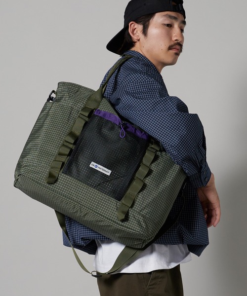 OK YESTERDAY(オッケーイエスタデイ)の「OK YESTERDAY / オーケー イエスタデイ リップストップフィールドトートバッグ 秋 秋服 2026年秋冬(トートバッグ・メンズ・ブラック/カーキ/グレー/パープル・FREE)」の21枚目の写真
