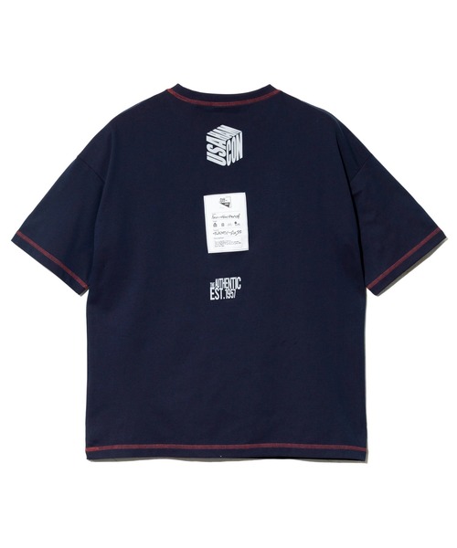 Duckster(ダックスター)の「Duckster/ダックスター 機能素材 ステッチワーク ルーズフィット S/STEE(Tシャツ/カットソー・メンズ・ネイビー/ラベンダー/サンドベージュ・LARGE/MEDIUM/X-LARGE)」の8枚目の写真