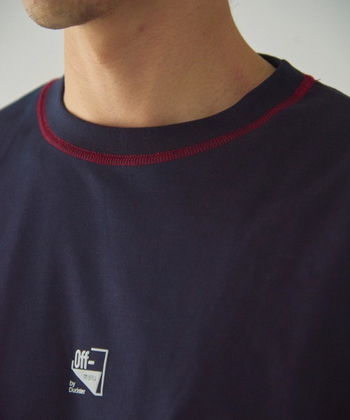 Duckster(ダックスター)の「Duckster/ダックスター 機能素材 ステッチワーク ルーズフィット S/STEE(Tシャツ/カットソー・メンズ・ネイビー/ラベンダー/サンドベージュ・LARGE/MEDIUM/X-LARGE)」の9枚目の写真