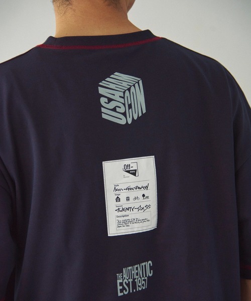 Duckster(ダックスター)の「Duckster/ダックスター 機能素材 ステッチワーク ルーズフィット S/STEE(Tシャツ/カットソー・メンズ・ネイビー/ラベンダー/サンドベージュ・LARGE/MEDIUM/X-LARGE)」の13枚目の写真