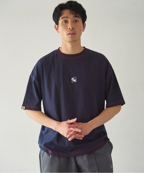 Duckster(ダックスター)の「Duckster/ダックスター 機能素材 ステッチワーク ルーズフィット S/STEE(Tシャツ/カットソー・メンズ・ネイビー/ラベンダー/サンドベージュ・LARGE/MEDIUM/X-LARGE)」の15枚目の写真