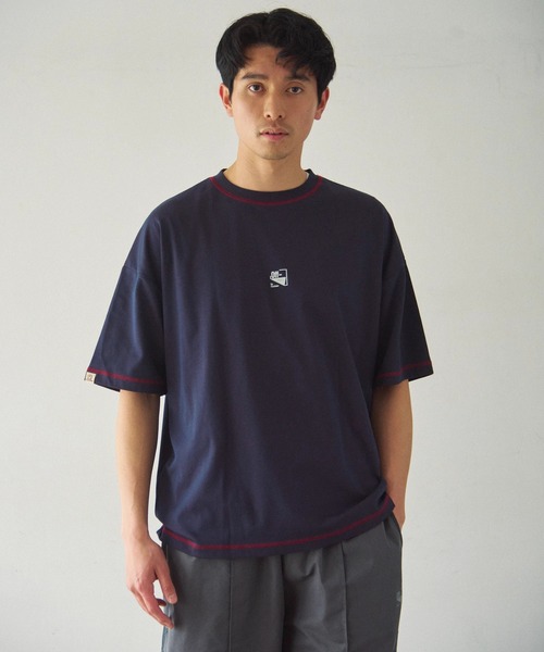 Duckster(ダックスター)の「Duckster/ダックスター 機能素材 ステッチワーク ルーズフィット S/STEE(Tシャツ/カットソー・メンズ・ネイビー/ラベンダー/サンドベージュ・LARGE/MEDIUM/X-LARGE)」の16枚目の写真