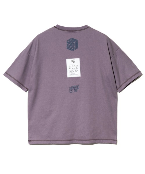 Duckster(ダックスター)の「Duckster/ダックスター 機能素材 ステッチワーク ルーズフィット S/STEE(Tシャツ/カットソー・メンズ・ネイビー/ラベンダー/サンドベージュ・LARGE/MEDIUM/X-LARGE)」の22枚目の写真