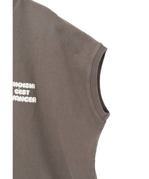upperhights（アッパーハイツ）の「＜upper hights / アッパーハイツ＞別注ビッグノースリーブTシャツ（Tシャツ/カットソー・レディース・アイボリー/モカ・0）」の11枚目の写真