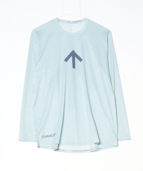 Lafayette(ラファイエット)の「CHANCE - SS24CHNC14A-ICE AROW LIGHTWEIGHT LONG SLEEVE V2 Ice Flow and Crown Lt Blue(Tシャツ/カットソー・メンズ・ライトブルー・M)」の1枚目の写真