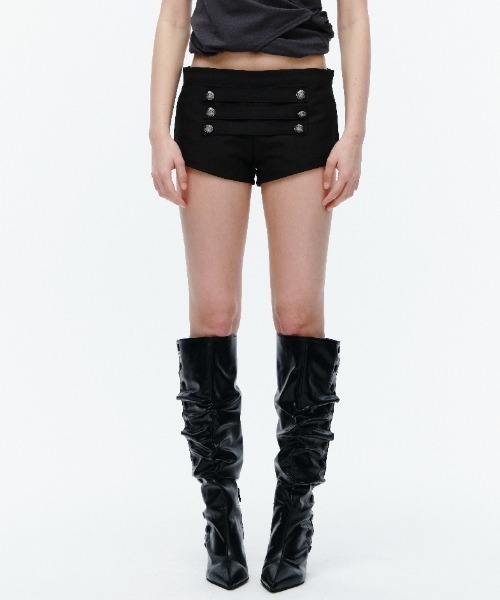 Midnight Move(ミッドナイトムーブ)の「A'GEM/9 × .kom 『MIDNIGHT MOVE/ミッドナイトムーブ』 napoleon shorts /ナポレオンショーツ(その他パンツ・レディース・ブラック・S/M)」の2枚目の写真