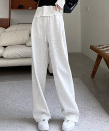 裾ドロストスウェットパンツ