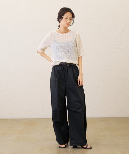 Omekashi（オメカシ）の「シャーリングプルオーバー（Tシャツ/カットソー・レディース・ブラック/ブルー/オフホワイト・FREE）」の16枚目の写真