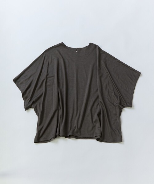 LOISIR(ロワズィール)の「リヨセル天竺ドルマンスリーブTシャツ(Tシャツ/カットソー・レディース・オフホワイト/ブラック/カーキ/ボルドー・FREE)」の3枚目の写真