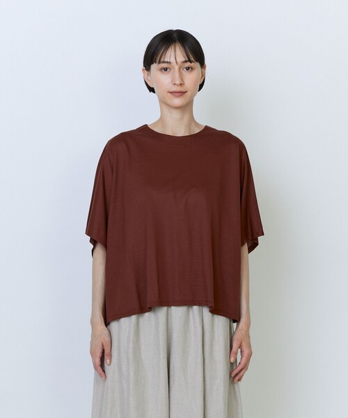 LOISIR(ロワズィール)の「リヨセル天竺ドルマンスリーブTシャツ(Tシャツ/カットソー・レディース・オフホワイト/ブラック/カーキ/ボルドー・FREE)」の22枚目の写真