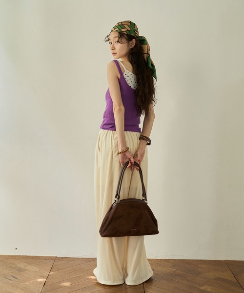 sobak studio（ソバクスタジオ）の「がま口ショルダーバッグ / Clasp Shoulder Bag（ショルダーバッグ・レディース・ブラウン/ライトグリーン/ミント・FREE）」の11枚目の写真