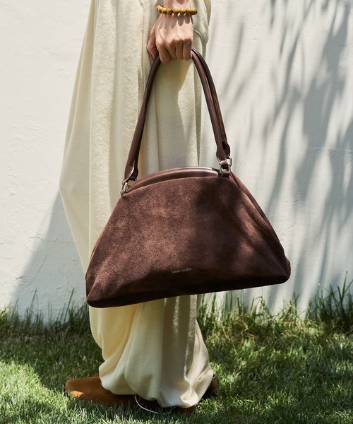 sobak studio（ソバクスタジオ）の「がま口ショルダーバッグ / Clasp Shoulder Bag（ショルダーバッグ・レディース・ブラウン/ライトグリーン/ミント・FREE）」の14枚目の写真