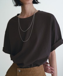 Logo over size T-shirt／ロゴ刺繍オーバーサイズTシャツ