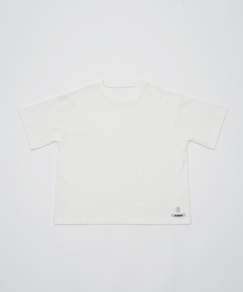 SOEMIN（ソミン）の「Logo over size T-shirt／ロゴ刺繍オーバーサイズTシャツ（Tシャツ/カットソー・レディース・グレー/ピンク/ホワイト・FREE）」の17枚目の写真