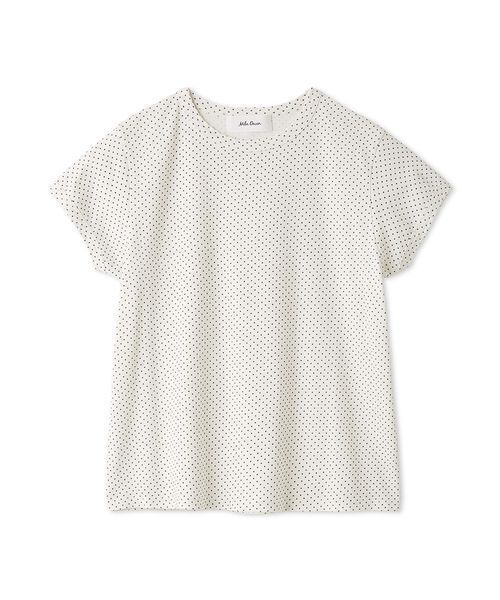 Mila Owen(ミラオーウェン)の「【接触冷感】DOTスカラップコンパクトTシャツ(Tシャツ/カットソー・レディース・ブラック/ホワイト・F)」の15枚目の写真